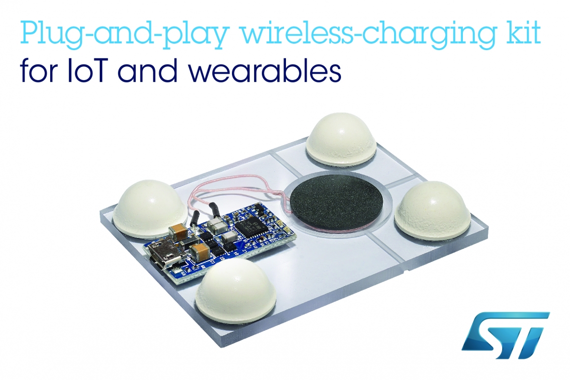 ST新闻图片 8月16日——意法半导体发布即插即用的无线充电套件,为可穿戴设备和物联网设备带来超小体积充电器 ST新闻图片 8月16日——意法半导体发布即插即用的无线充电套件,为可穿戴设备和物联网设备带来超小体积充电器