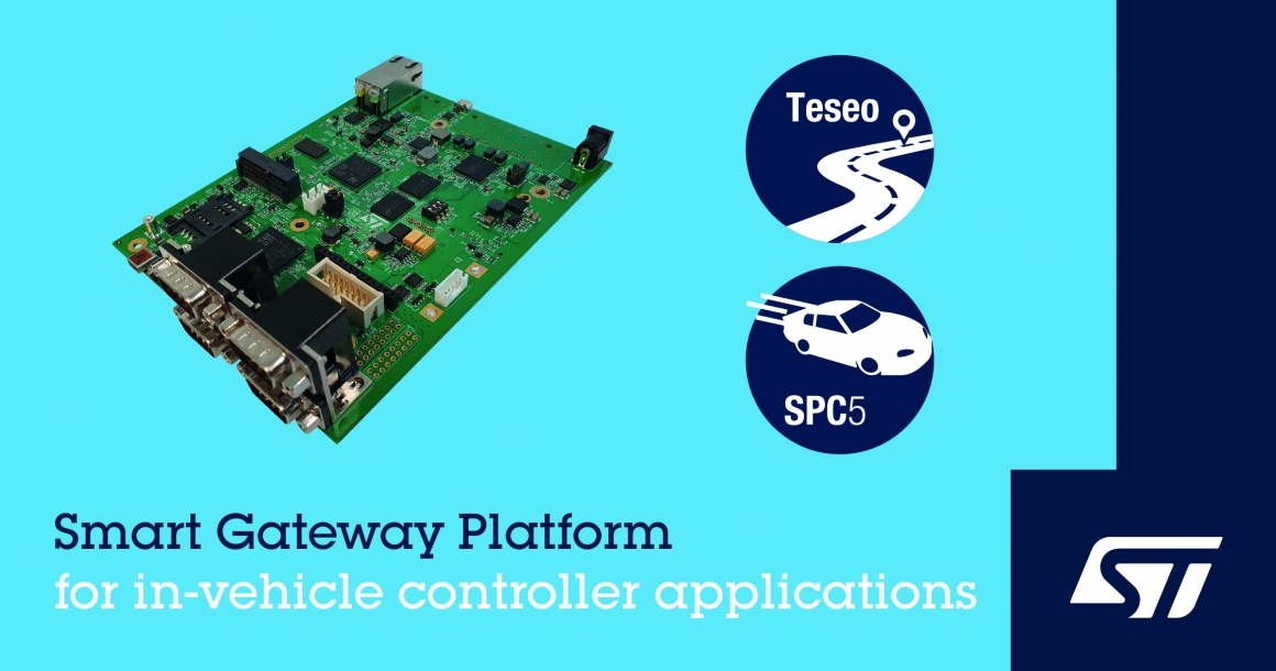 ST新聞稿2020年3月19日——意法半導體推出面向汽車閘道及網域控制站應用的智慧閘道平臺