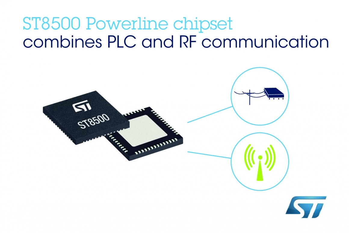 ST新闻稿2019年11月14日——意法半导体经过市场检验的智能表计芯片组新增无线通信功能，提高智能基础设施的灵活性和扩展性