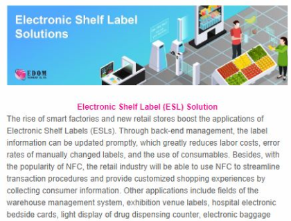January Newsletter: Electronic Shelf Label (ESL) Solution