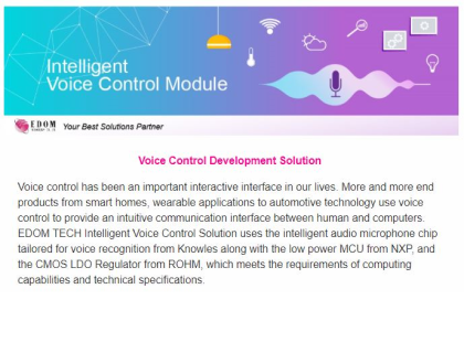June Newsletter: Voice Control Solution | Knowles SmartMic | ROHM CMOS LDO Regulator