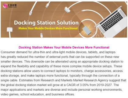 July Newsletter: Docking Station Solution