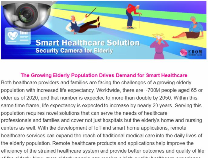 August Newsletter: The Growing Elderly Population Drives Demand for Smart Healthcare